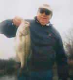 Bob Webster with a nice Lake Fork bass caught while fishing with Lake Fork Pro Guide Tony Clark