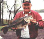 George Wheeler displays a nice Lake Fork bass. 