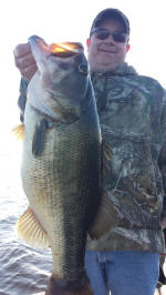 Bass caught fishing with Eddie Garrett