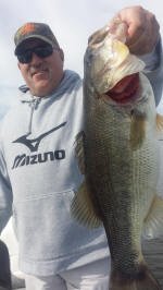 Bass caught fishing with Eddie Garrett