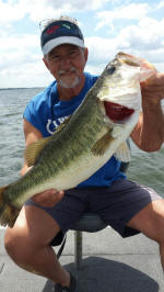 Bass caught while bass fishing with Pro Guide Eddie Garrett