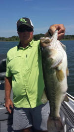 Bass caught while fishing with Guide Eddie Garrett