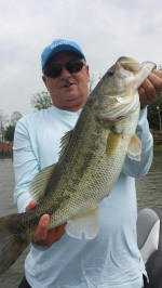 Bass caught fishing with Eddie Garrett