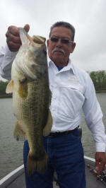 Bass caught fishing with Eddie Garrett