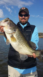 Bass caught fishing with Eddie Garrett