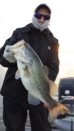 Bass caught fishing with Eddie Garrett