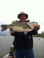 April bass caught fishing with pro guide Gerald Boudreaux