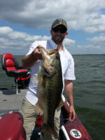 Matt Shem with Lake Fork 9+ Bass caught on 5-19-14