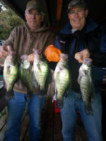 Andy Bardach with crappie caught fishing with Lake Fork Guide JW Peterson