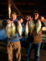 Ross Ryon with crappie caught fishing with Lake Fork Guide JW Peterson