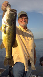 Don Dykes from Shreveport caught this bass while fishing with John Tanner