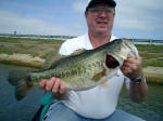 Stuart Hunter with 10.1 Lake Fork bass fishing with Lake Fork Pro Guide JW Peterson