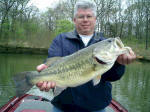 Rick Hoyt with 10.5 lb Lake Fork bass caught fishing with Lake Fork Pro Guide JW Peterson