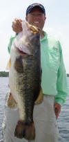 Pro Guide Tom Redington with a 10lb. Lake Fork bass