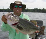 Pro Guide Tom Redington with a 8lb. Lake Fork bass