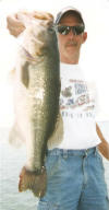 Chapman with an 8lb plus bass taken with Pro Guide Jimmy Everett