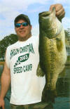 Darrell V. with a Lake Fork Lunker caught while fishing with Pro Guide Jimmy Everett