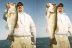 Wayne with 2 over 7lbs on back to back cast with Pro Guide Jimmy Everett