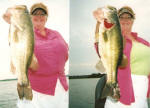 Mary caught these hawgs fishing Lake Fork with Pro Guide Jimmy Everett