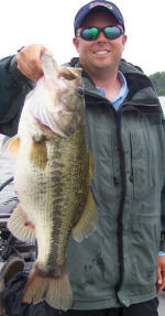 Pro Guide Tom Redington 8 1/2 lbs. bass caught on a Jig.