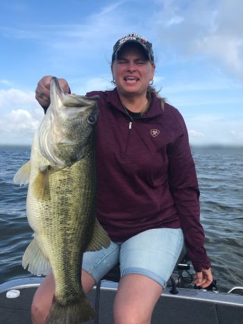 Bass caught while fishing with Guide Andrew Grills