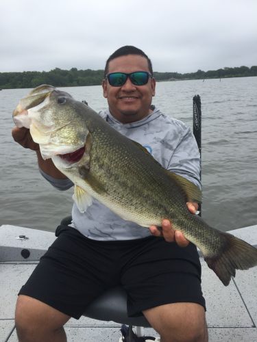 Bass fishing with Guide Tom Evans 
