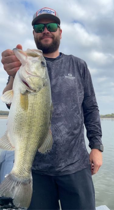 Bass caught while fishing with Lake Fork Guide Tom Evans