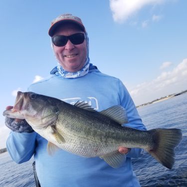 Big Bass caught fishing with Guide David Vance