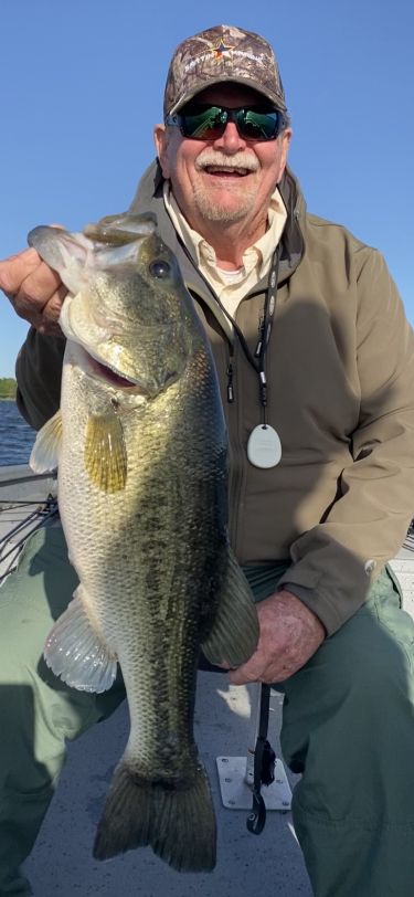 Pro Guide Tom Evans with a big bass
