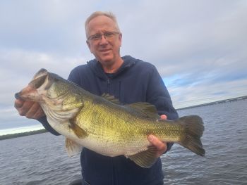 Big Bass caught fishing with Lake Fork Guide David Vance